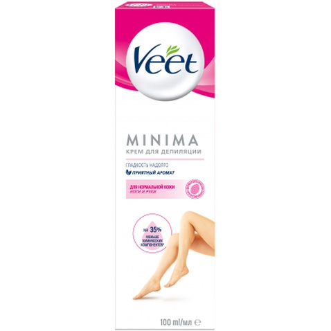 Крем для депіляції Veet Minima для нормальної шкіри 100 мл (4680012390113)