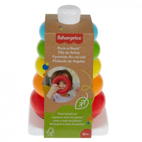 Розвиваюча іграшка Fisher-Price Пірамідка з еко-матеріалів (GRF09)