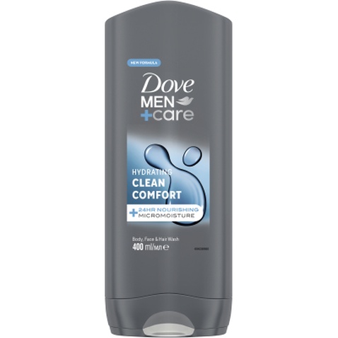 Гель для душу Dove Men+Care Чистота та комфорт 400 мл (8717644683149)