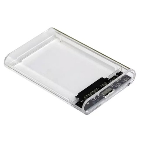 Кишеня зовнішня AgeStar 2.5", USB 3.2, 12.5 mm /15 mm HDD/SSD Transparent (3UB2P6 (Transparent))