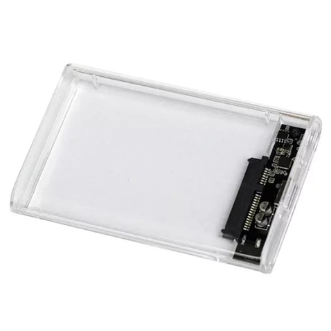 Кишеня зовнішня AgeStar 2.5", USB 3.2, 12.5 mm /15 mm HDD/SSD Transparent (3UB2P6 (Transparent))