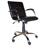 Офісний стілець  Примтекс плюс Samba chrome wood 1.031 CZ-3 Black (Samba chrome wood 1.031 CZ-3)