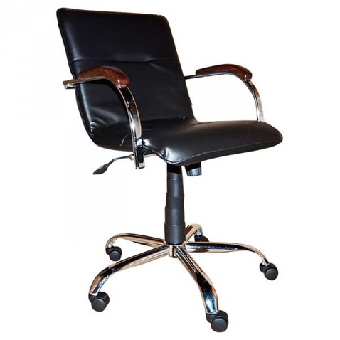 Офісний стілець  Примтекс плюс Samba chrome wood 1.031 CZ-3 Black (Samba chrome wood 1.031 CZ-3)