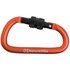 Карабін туристичний Naturehike алюмінієвий з муфтою D-type 80 мм NH15A008-D Orange (6927595701621)