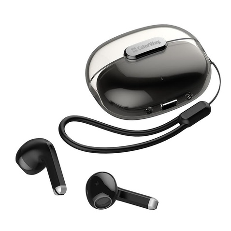 Навушники СolorWay Slim TWS-2 Earbuds Black (CW-TWS2BK)