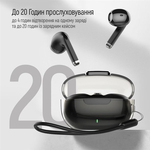 Навушники СolorWay Slim TWS-2 Earbuds Black (CW-TWS2BK)
