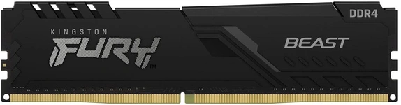 Модуль пам'яті для комп'ютера  8GB DDR4 PC4-25600 (3200MHz) Kingston Fury Beast Black (KF432C16BB/8)