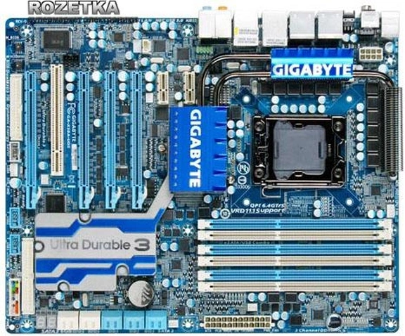 б\вМатеринська плата Gigabyte GA-x58 ud5 +intel i5 950