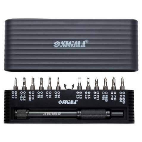Викрутка Sigma з бітами 1/4 "24шт CrV для мобільних телефонів (пласт кейс) (4003251)