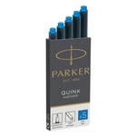 Чорнило для пір'яних ручок Parker Картриджі Quink / 5шт блакитний, що змиваються (11 410WBL)
