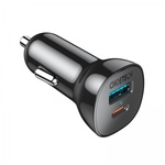 Автомобільний зарядний пристрій Choetech USB-A/USB-C 20W QC3.0/PD black