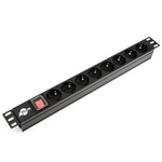 Силовий блок  Atcom PDU-8W-CN-WS,  19" 8 розеток без кабеля, з вимикачем