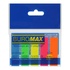 Стікер-закладка Buromax Plastic bookmarks 45x12mm, 5*25шт, neon (BM.2302-98)