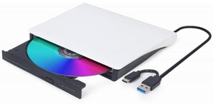 Зовнiшній привід Gembird DVD-USB-03-BW, USB3.0, бiлий