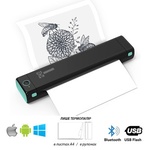 Принтер чеків UKRMARK M08-BK А4, Bluetooth, USB, чорний (00781)