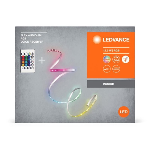 Стрічка світлодіодна  LEDVANCE FLEX AUDIO 12,5W, 3M RGB VR RC 4099854095382