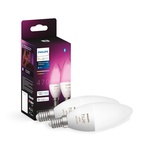 Лампа  Philips Hue E14, 5.3W(40Вт), 2000K-6500K, RGB, ZigBee, Bluetooth, димування, 2шт 929002294205