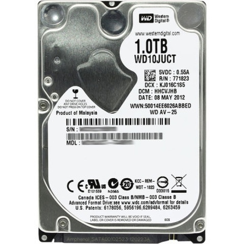 Жорсткий диск для ноутбука 2.5" 1TB WD (# WD10JUCT #)