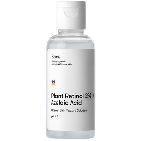 Тонік для обличчя Sane Plant Retinol 2% + Azelaic Acid З рослинним ретинолом 50 мл (4820266830557)