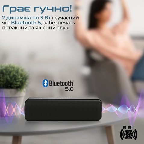 Колонка Promate capsule-2.black