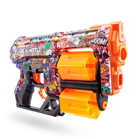 Іграшкова зброя Zuru X-Shot Швидкострільний бластер Skins Dread Sketch (12 патронів) (36517H)