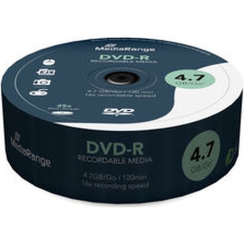 Диск DVD Mediarange DVD-R 4.7GB 120min 16x speed, Cake 25 (MR403)