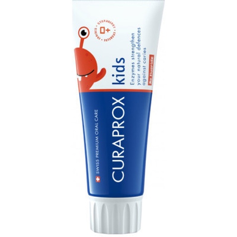 Дитяча зубна паста Curaprox Kids з фтором 950 ppm від 2 років смак полуниці 60 мл (TPkids950S)