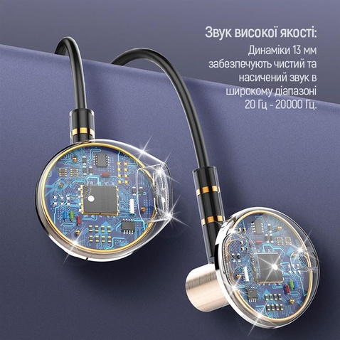 Навушники СolorWay Slim 3.5 mm Wired Earphone Blast 2 Black (CW-WD02BK)