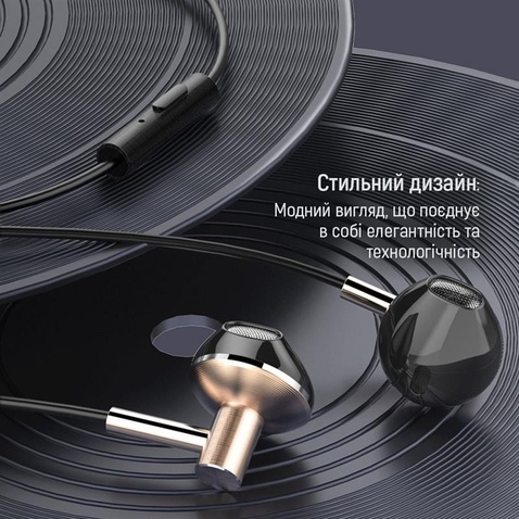 Навушники СolorWay Slim 3.5 mm Wired Earphone Blast 2 Black (CW-WD02BK)