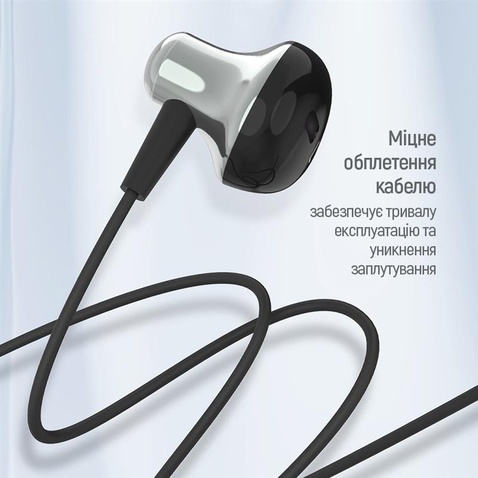 Навушники СolorWay Slim 3.5 mm Wired Earphone Blast 1 Black (CW-WD01BK)