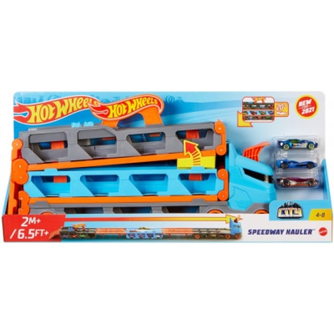 Ігровий набір Hot Wheels Вантажівка-транспортер "Суперперегони" (GVG37)