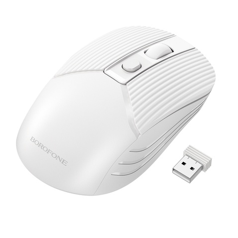 Мишка BOROFONE BG5 Business wireless mouse White BG5W