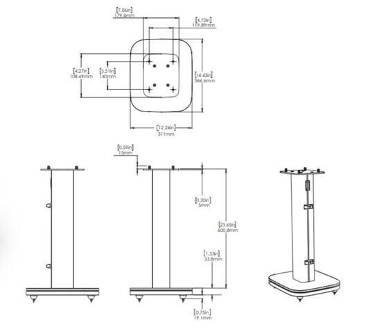 Кронштейн JBL Premium Loudspeakers JBLHDIFSBLK new