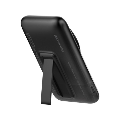 Зовнішній акумулятор ColorWay 15W MagSafe 10000mAh Black (CW-PB100LPA3BK-WPDD)