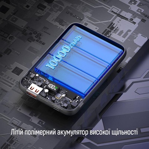 Зовнішній акумулятор ColorWay 15W MagSafe 10000mAh Black (CW-PB100LPA3BK-WPDD)