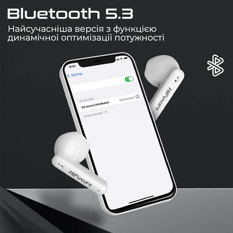 Навушники HiFuture ColorBuds2 White (colorbuds2.white)