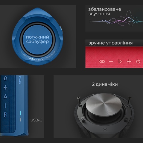 Колонка HiFuture Ripple 30W Black (ripple.black.)
