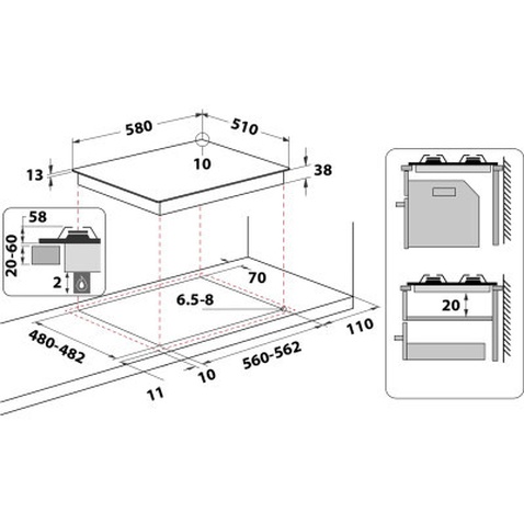 Варочна поверхня Whirlpool TGML660NB