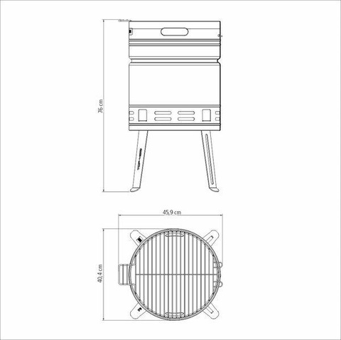Вугільний гриль  Tramontina Barbecue TCP 400 (26500/006)