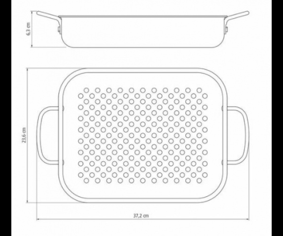 Деко для гриля з отворами  Tramontina Barbecue 28х24 см (20846/028)