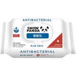Вологі серветки Сніжна Панда Blue Aqua 99% з антимікробною дією 100 шт. (4820183972170)