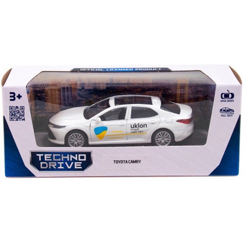 Машина Techno Drive Toyota Camry Uklon (білий) (250291)