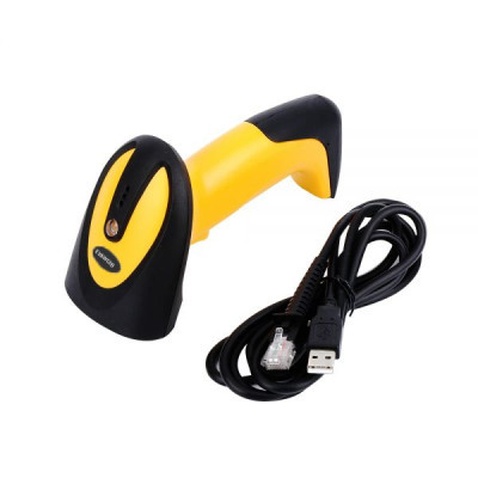 Сканер штрих-коду UKRMARK EV-W2503 2D, 433MHz, USB, IP64, stand, black/yellow (00769)