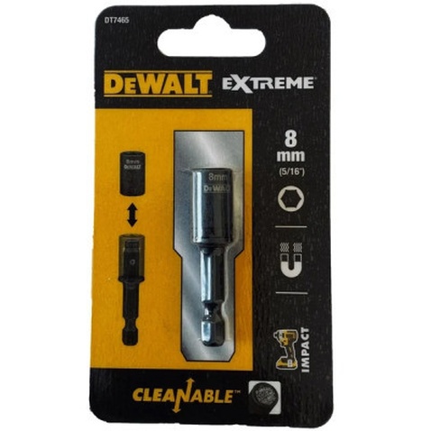 Головка магнітна DeWALT магнітна EXTREME IMPACT знімна, 1/4"х8 мм (DT7465)