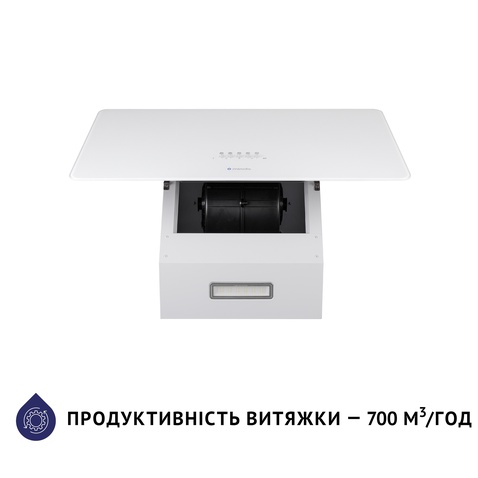 Витяжка  MINOLA Декоративна ,похила HDN 6224 WH 700 LED