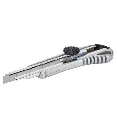 Ніж монтажний Sigma металевий корпус, лезо 18мм, гвинтовий замок (8211031)