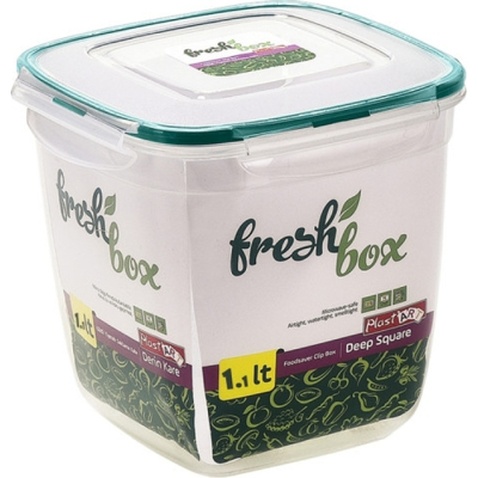 Харчовий контейнер Irak Plastik Fresh квадратний 1,1 л прозорий (5235)
