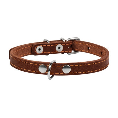 Нашийник для тварин Collar одинарний Ш 14 мм Д 27-35 см коричневий (00036)