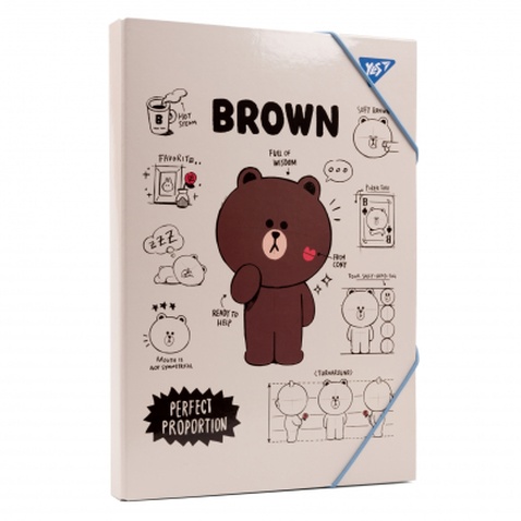 Папка для трудового навчання Yes A4 картонна Line friends (500232)