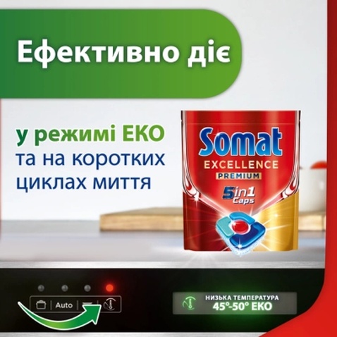 Таблетки для посудомийних машин Somat Excellence 5-в-1 20 шт. (9000101808384)